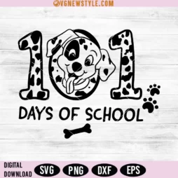 101 Days of School Svg Png