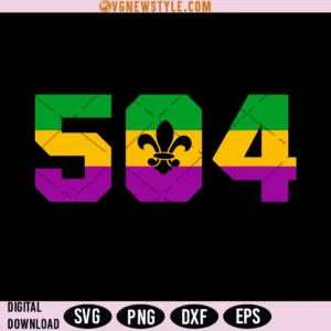 Mardi Gras 504 Svg
