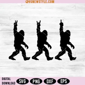 Bigfoot middle finger Svg