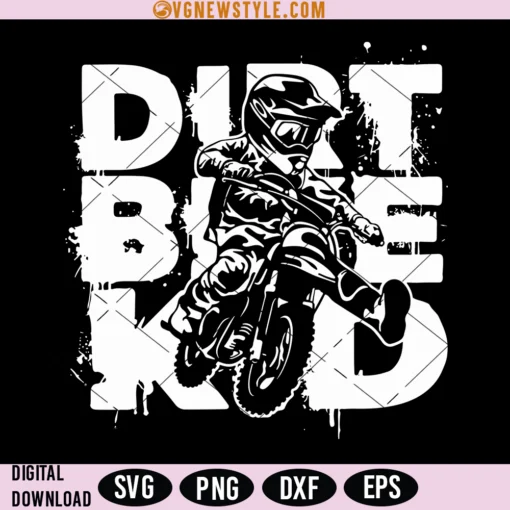 Dirt Bike Kid Svg