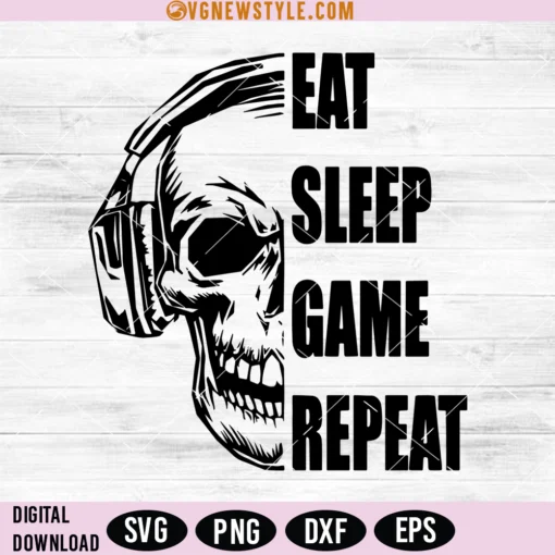 Gaming Skull Svg