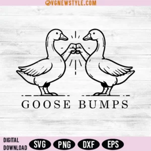 Goose Bumps Svg, Scary Goose Svg, Png, Digital download