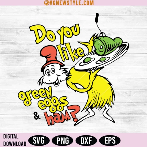 Green eggs and ham Svg