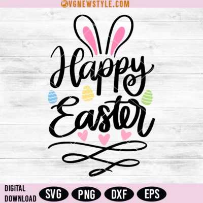 Happy Easter Svg