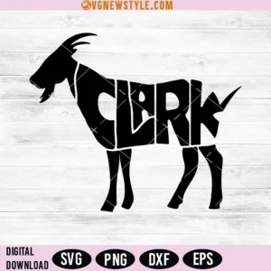 Iowa Clark GOAT Svg