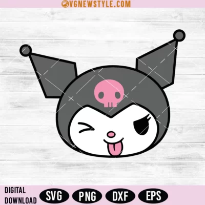 Kawaii Bad Kitty Svg