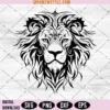 Majestic Lion Head Svg