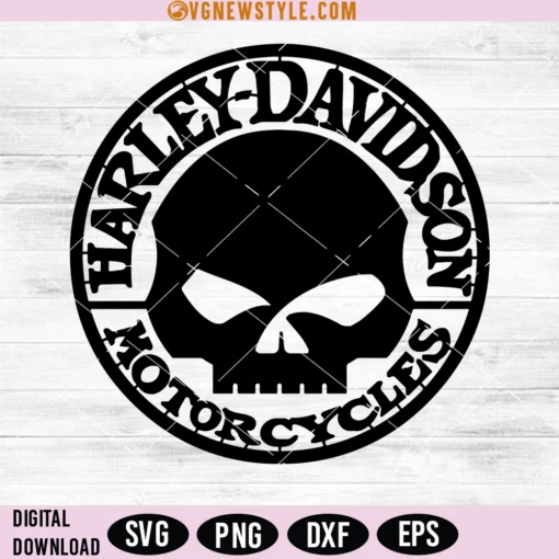 Harley Davidson Motorcycle Svg