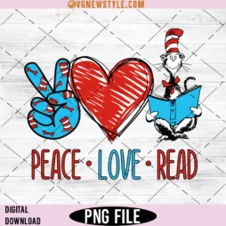 Peace Love Read Png