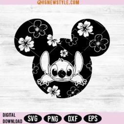 Stitch Mouse Head Svg