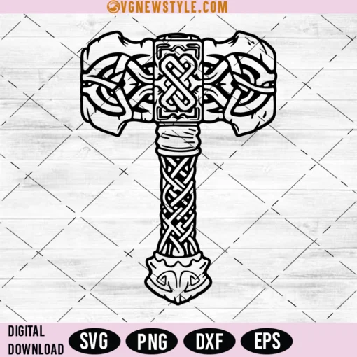 Norse Viking Hammer Svg