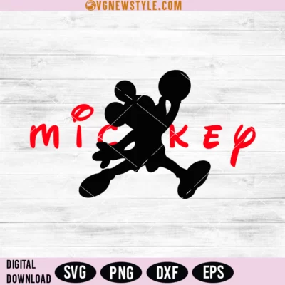 Mickey Mouse Basketball Svg