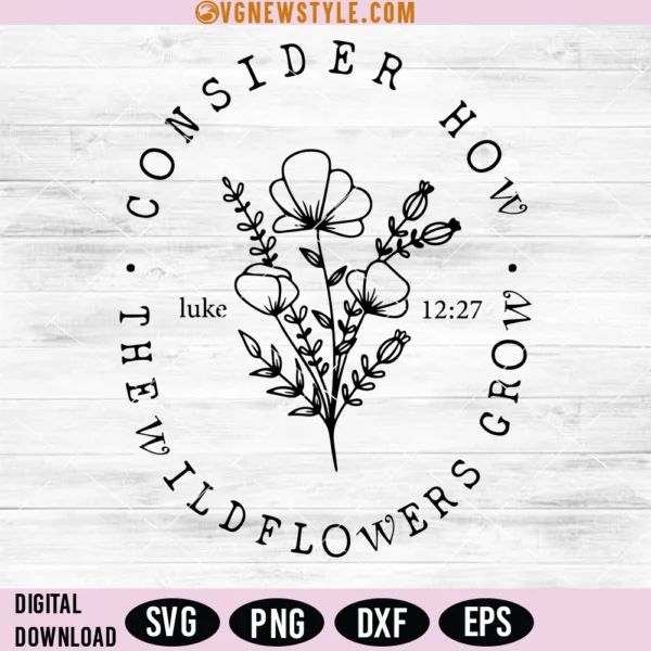Bible Verse Svg, Christian Svg, Floral Svg, Cricut, Digital Download