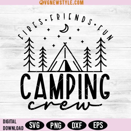 Camping Crew Svg