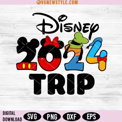 Disney Trip 2024 Svg