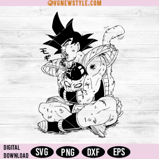 Goku Eats Freeza anime Svg