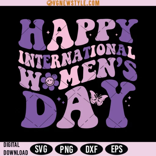 Happy International Women's Day 2024 Svg