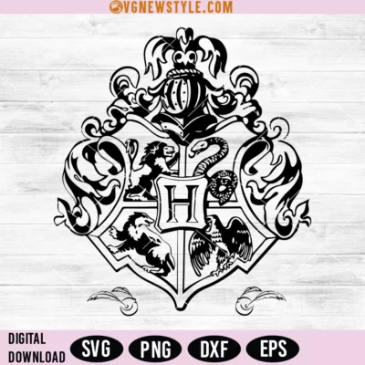 Hogwarts Shield SVG