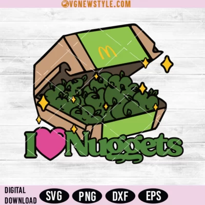 I Heart Nuggets SVG