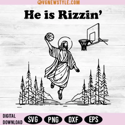 Jesus Basketball Easter Svg