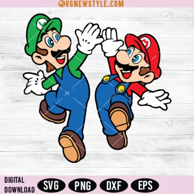 Mario and Luigi SVG