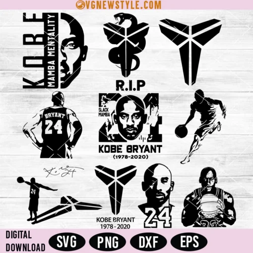 Pack Kobe Bryant Svg Bundle