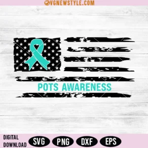 Pots Awareness Flag Svg