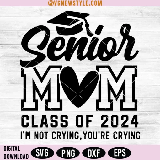 Senior Mom 2024 Svg