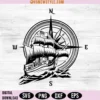 Ship Compass Svg