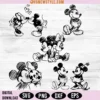 Mickey Mouse Sketch Svg Bundle