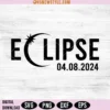 Total Eclipse April 8th 2024 Svg