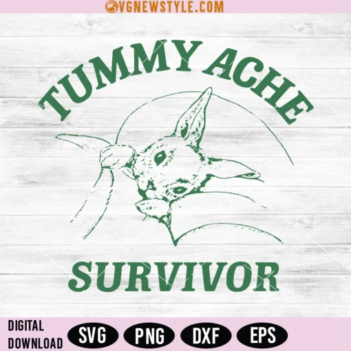 Tummy Ache Survivor Svg