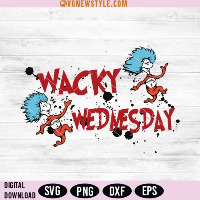 Wacky Wednesday Cat In Hat Svg