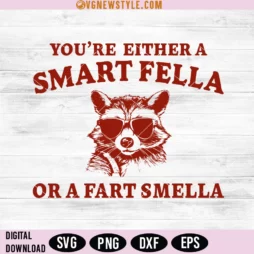 Are You A Smart Fella Or Fart Smella Retro Cartoon Svg