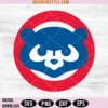 Chicago Baseball Throwback Bear SVG