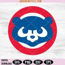 Chicago Baseball Throwback Bear SVG