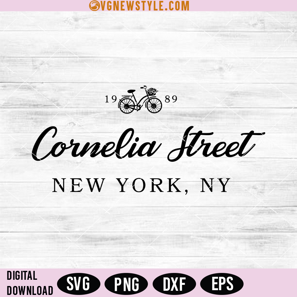 Cornelia Street Svg, Taylor Song Art Svg, Png, Digital Downloads 1 Cornelia Street Svg