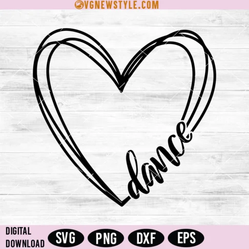 Dance Heart Svg