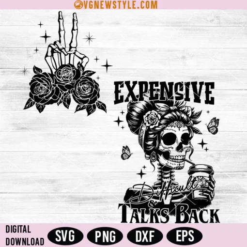 Expensive Difficult And Talks Back Svg