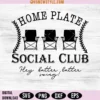 Home Plate Social Club Svg