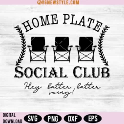 Home Plate Social Club Svg