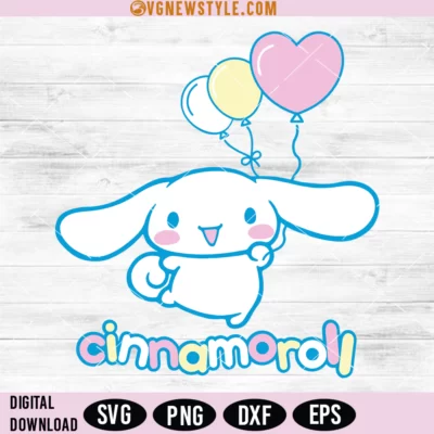 Kawaii kitty CINNA BUNNY Svg