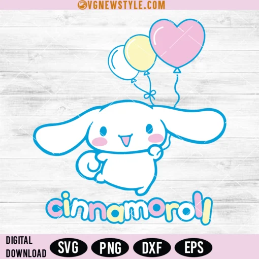 Kawaii kitty CINNA BUNNY Svg