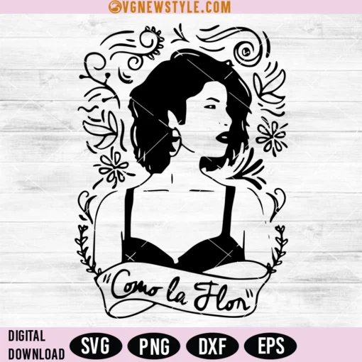 Floral Como SVG