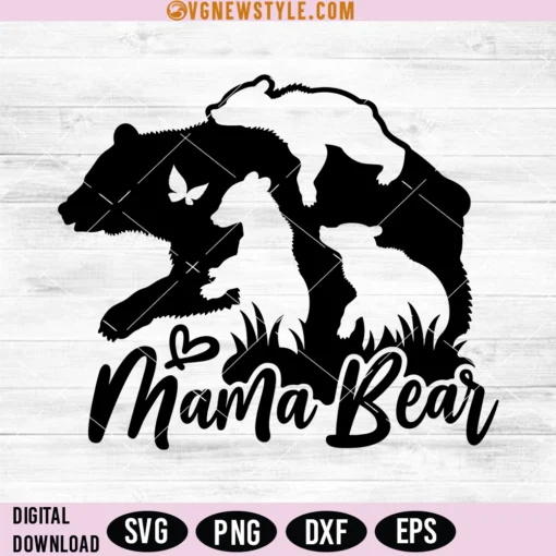 Mama Bear Svg