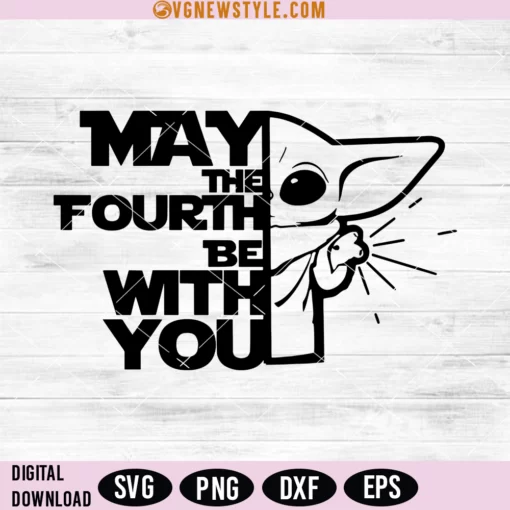 May the 4th Be With You Svg