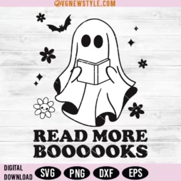 Read More Boooooks Ghost SVG