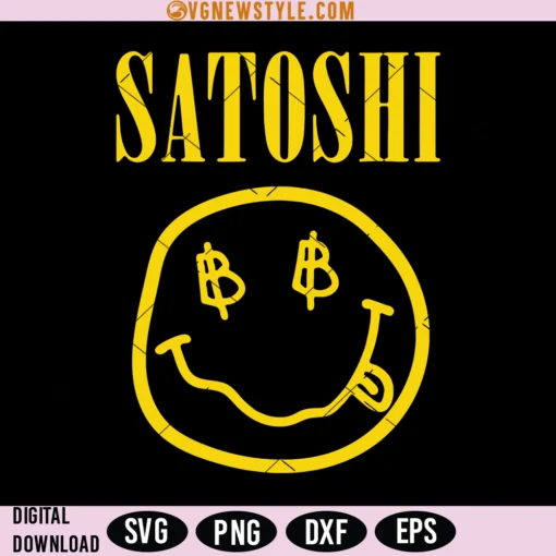 Satoshi Smile Face SVG