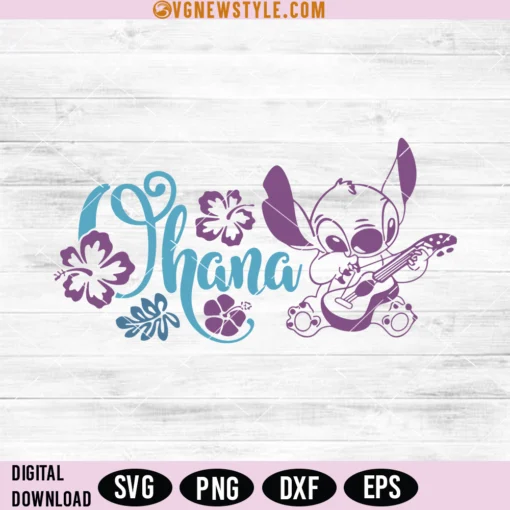 Stitch Ohana SVG