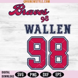 Wallen 98 Braves Svg